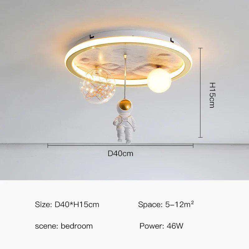 Dreamy Astronaut Lunar Light Led Ceiling Lamps