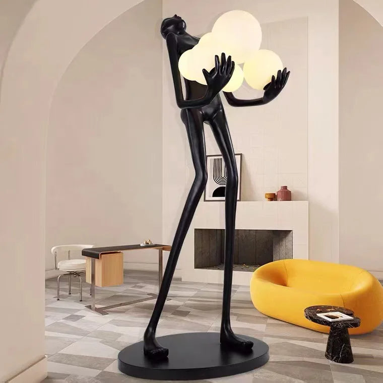 Modern Art Humanoid Sculpture Floor Lamp