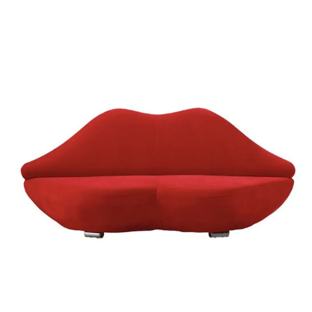 Sexy Red Lip Double Seat Sofa