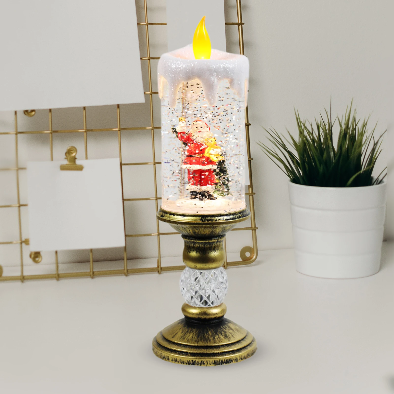 Crystal Echo Christmas Water Candle