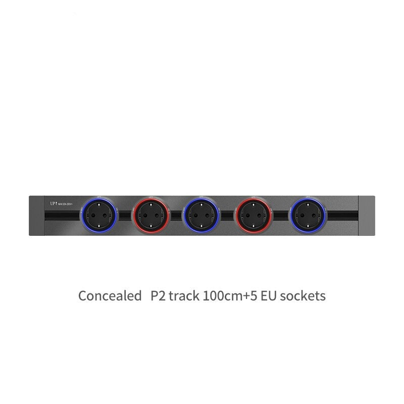 Multiple Power Electric Extension Socket Track