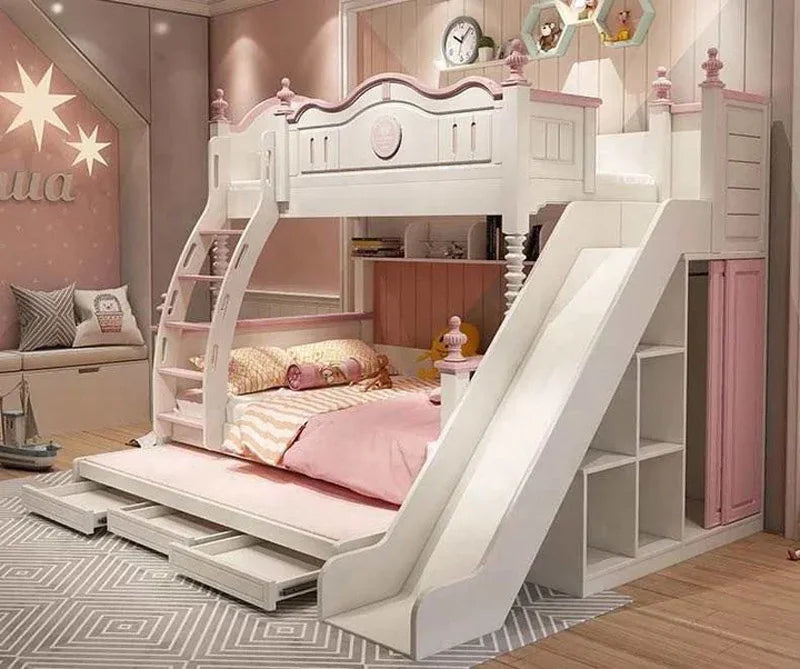 Fairy Tale Princess Castle Kids Bunk Bed