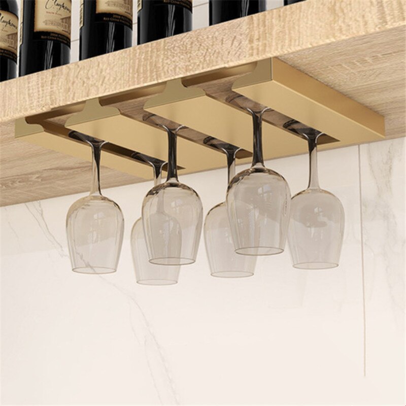 Under Cabinet Glass Organizer Rack