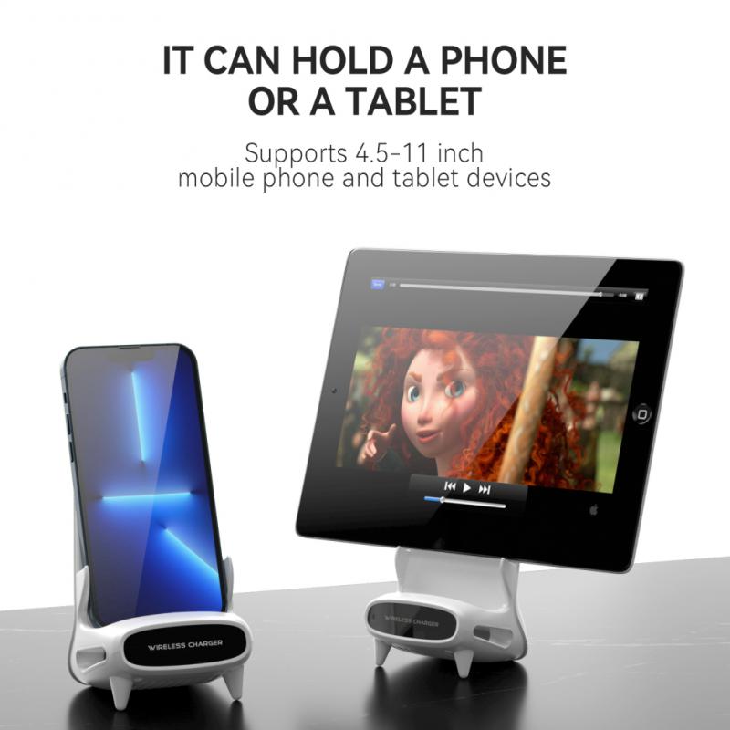 Space Chair Phone Holder Wireless Charging Station