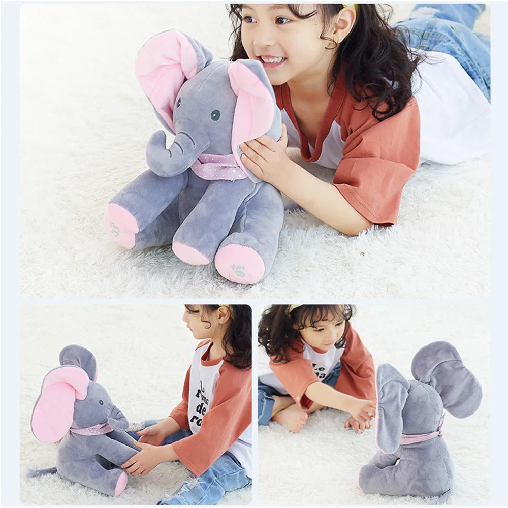 Playful Tunes Electric Hide and Seek Plush Elephant