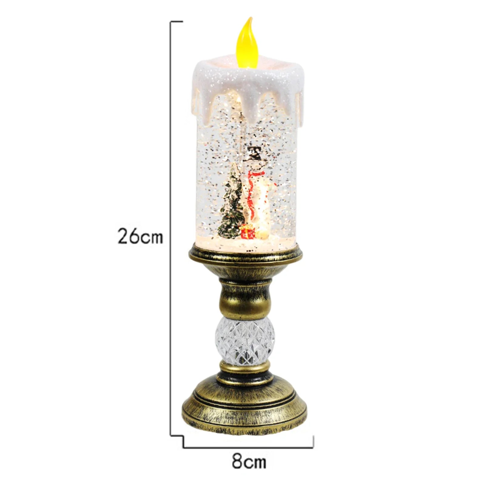 Crystal Echo Christmas Water Candle