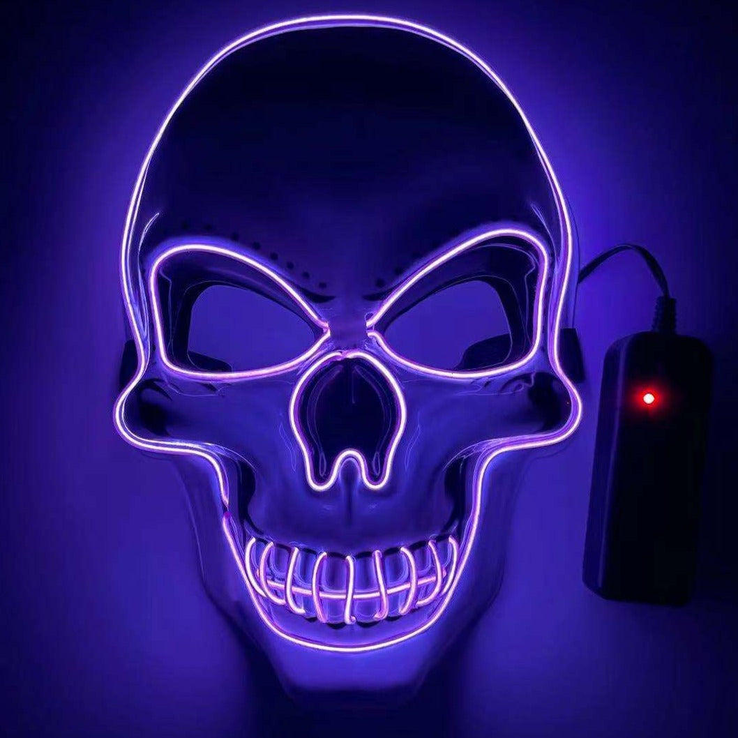 Neon LED Skeleton Party Mask