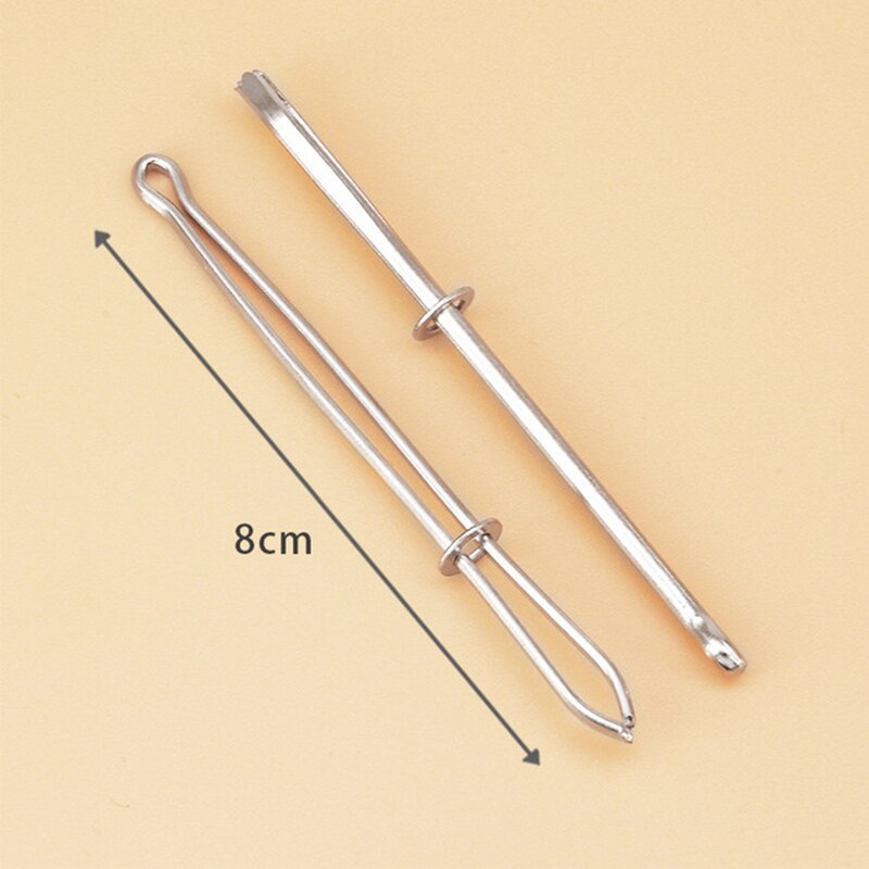 2Pcs Elastic Rope Threader Tweezer Tool