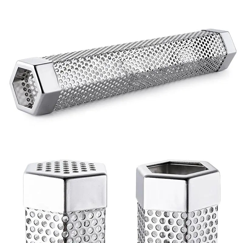 Aromatic Stainless Steel Hexagon BBQ Smoker Tube