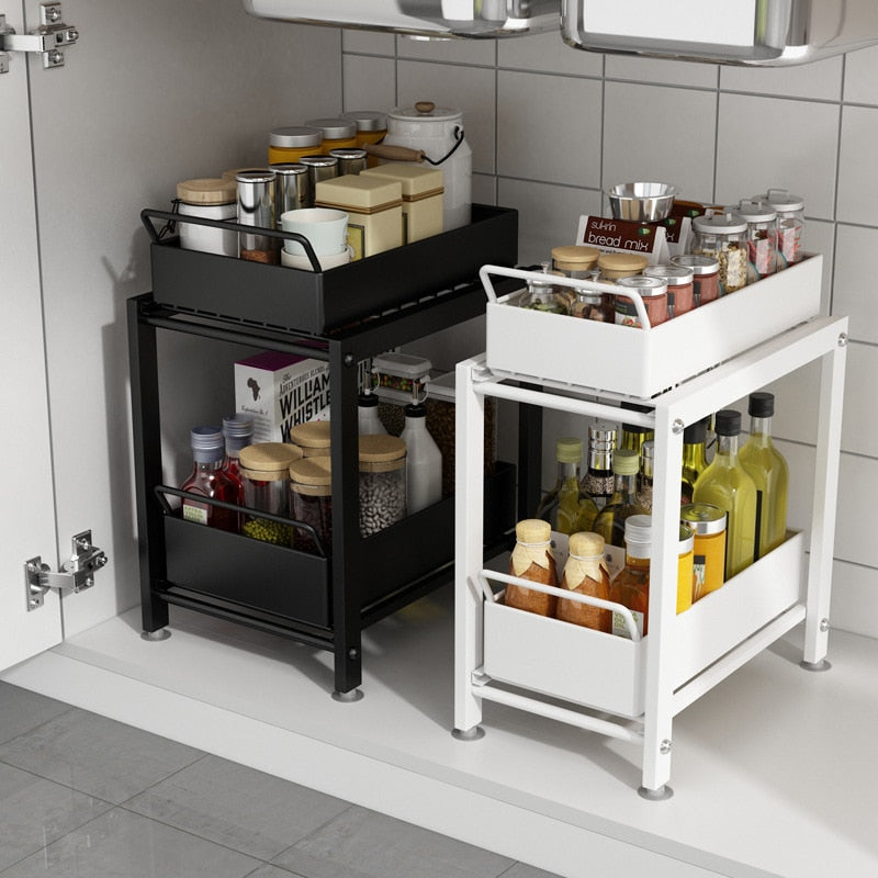 Multi-Layer Under Sink Cabinet Organizer Shelf