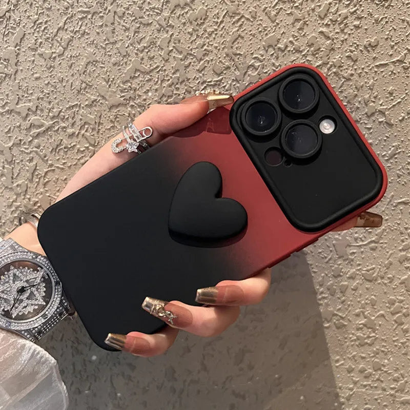 3D Cute Heart Phone Case