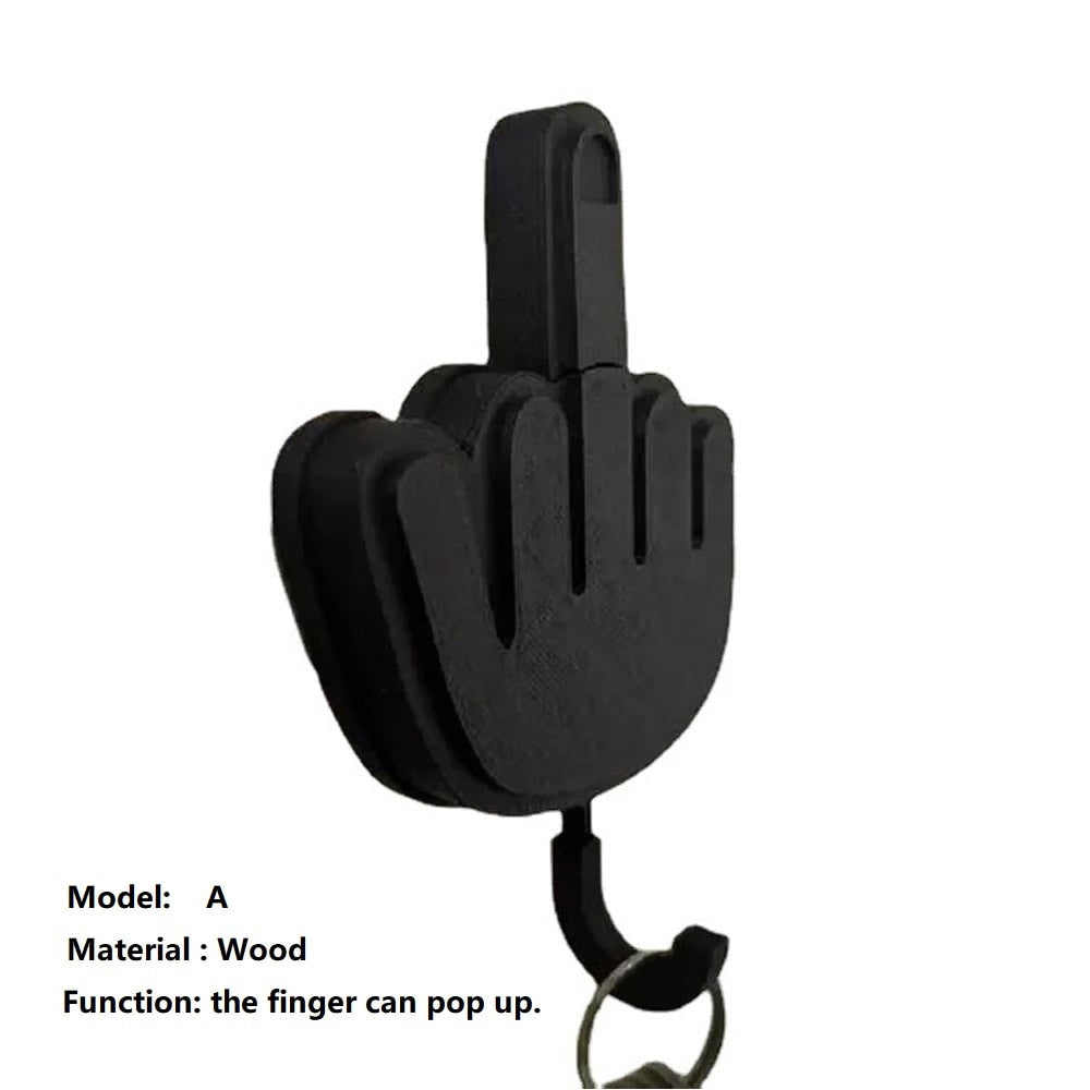 Middle Finger Wall Key Hook