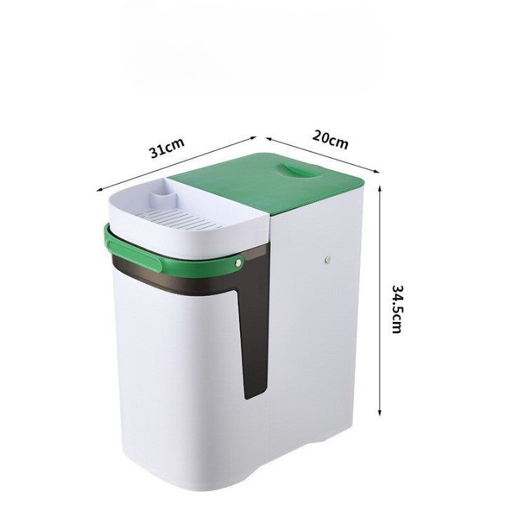 2in1 Dry & Wet Storage Easy Trash Can