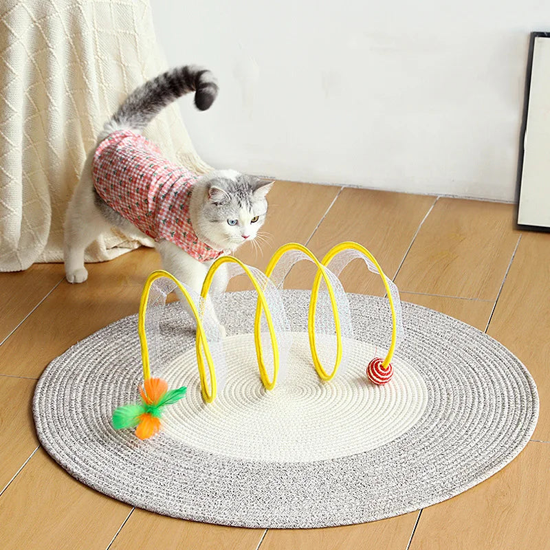 Interactive Pet Foldable Cat Toy Tunnel