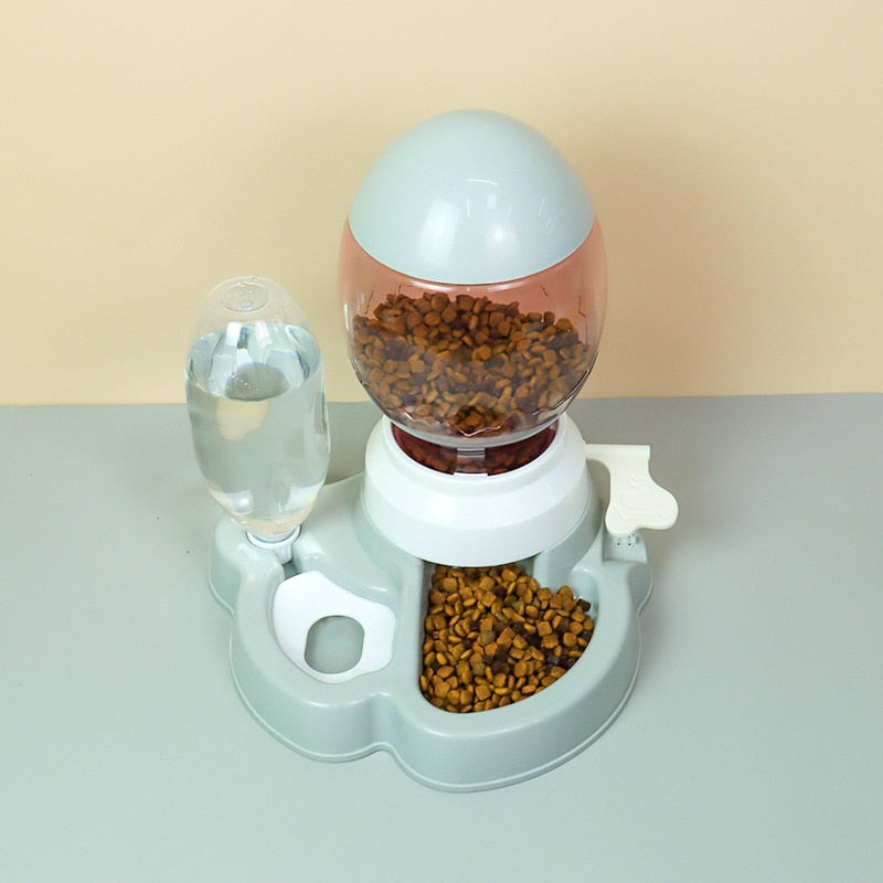 Interactive Push Type Pet Feeder