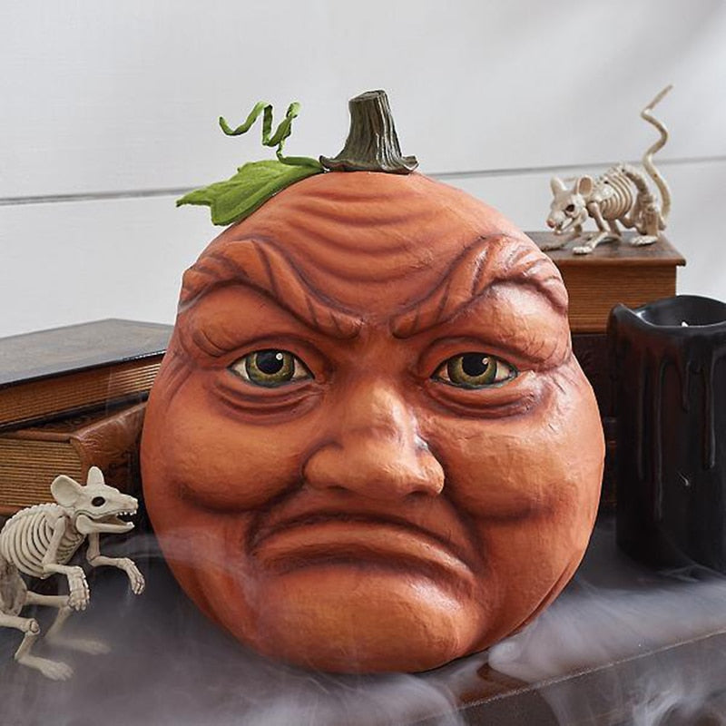 Expressive Pumpkin Faces Halloween Decoration