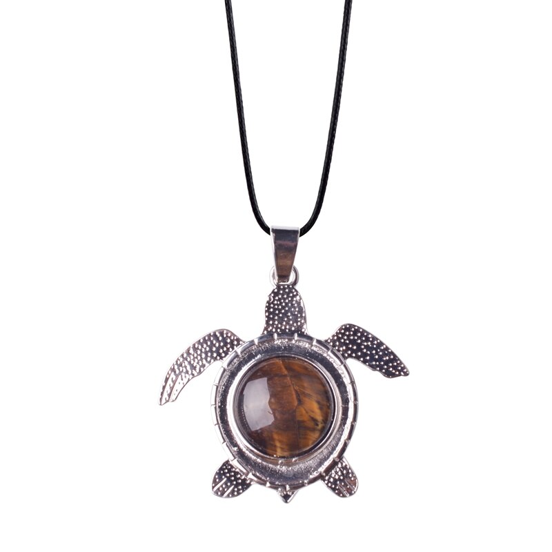 Sea Turtle Natural Stone Necklace