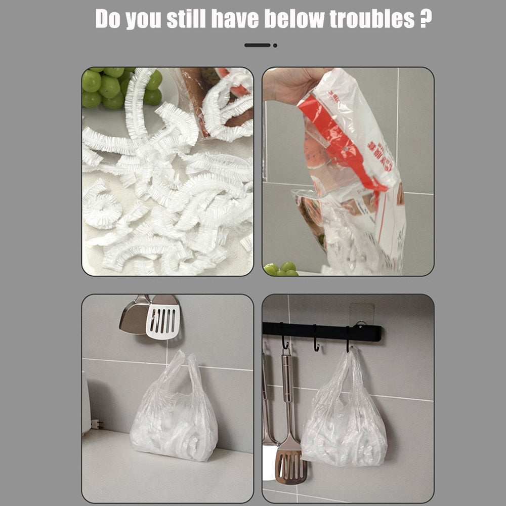 Self-Adhesive Plastic Bag Storage Dispenser