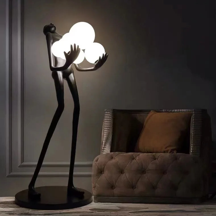 Modern Art Humanoid Sculpture Floor Lamp