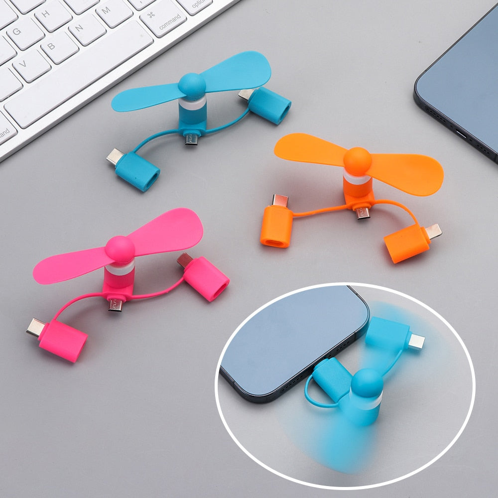 Portable Mini Phone USB Fan