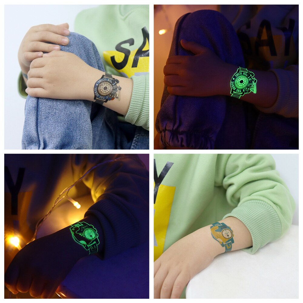 Luminous Temporary Tattoo Watch Sticker