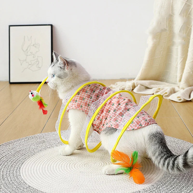 Interactive Pet Foldable Cat Toy Tunnel