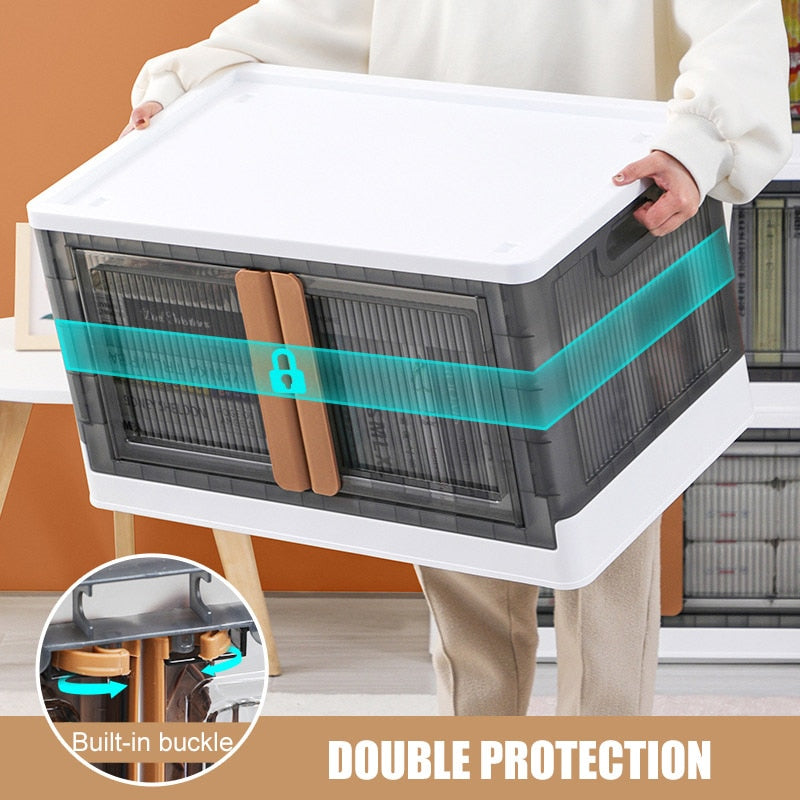 Space saving Transparent Folding Storage Box