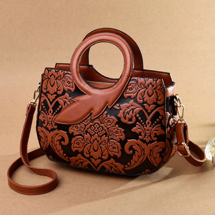 Classic Vintage Style Japanese Leather Handbag