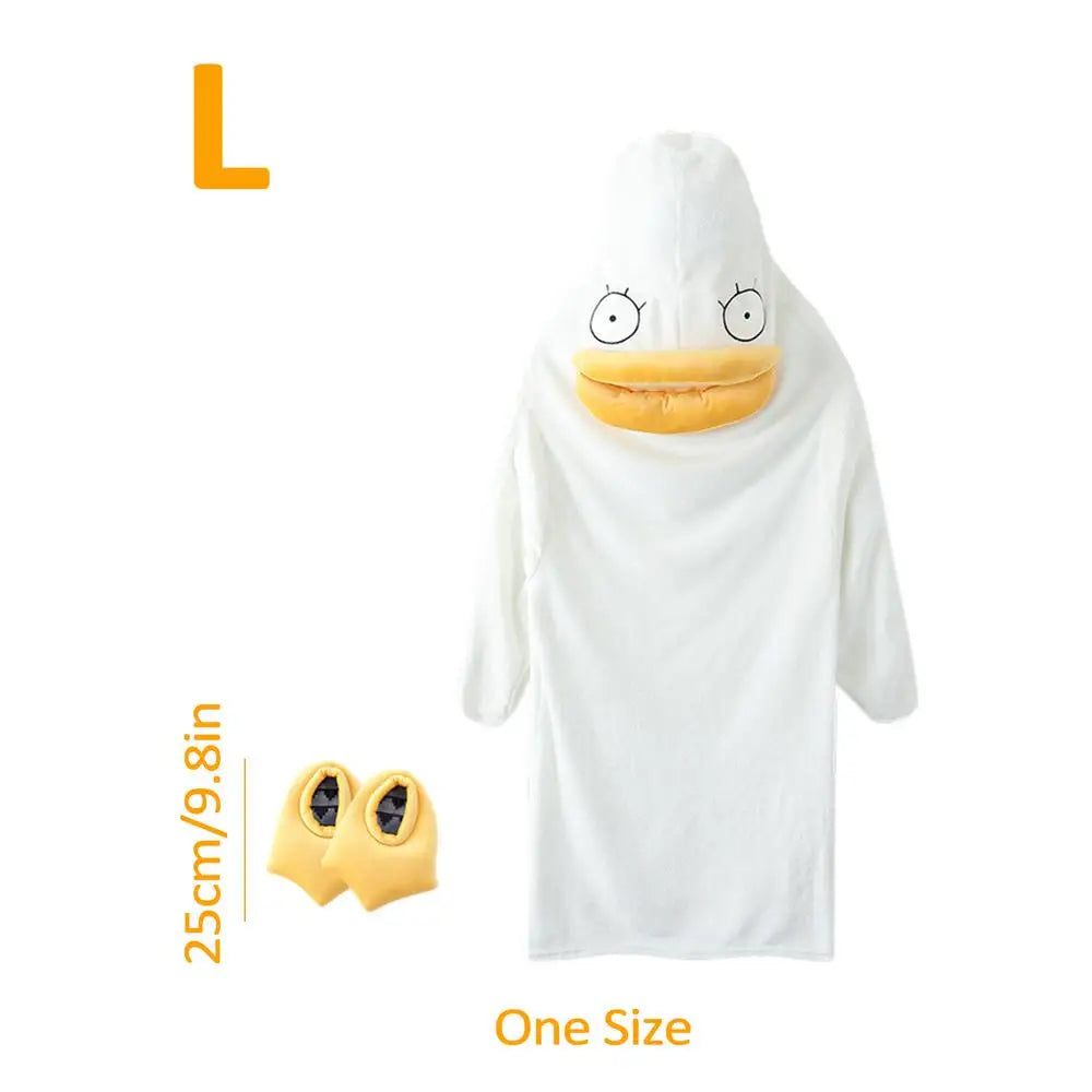 Confused Duck Warm Adult Pajamas Costume