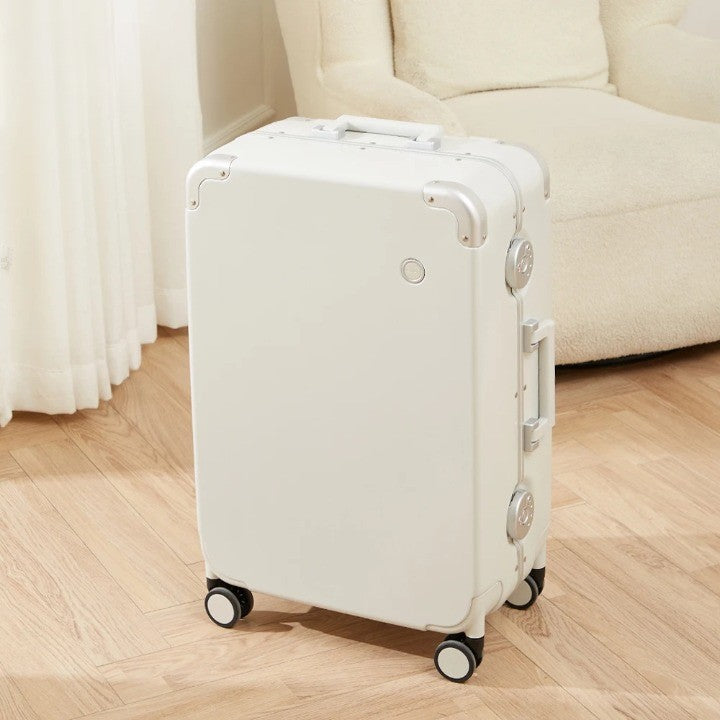 Durable Aluminum Frame Metal Corner Business Travel Suitcase