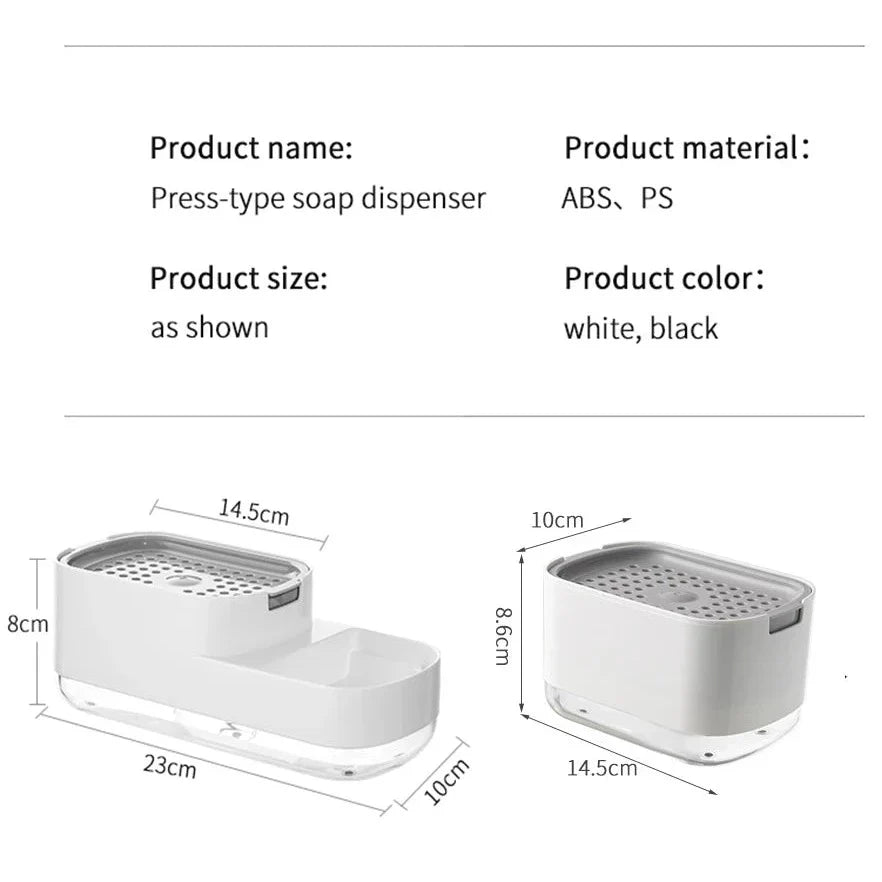 Sponge Rack Automatic Kitchen Soap Dispenser