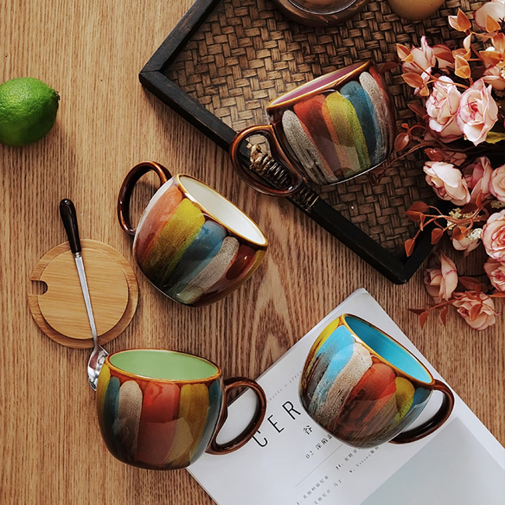 Collectible Colorful Handmade Coffee Mug