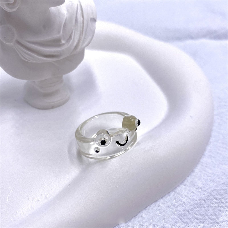 Smiling Frog Kids Ring